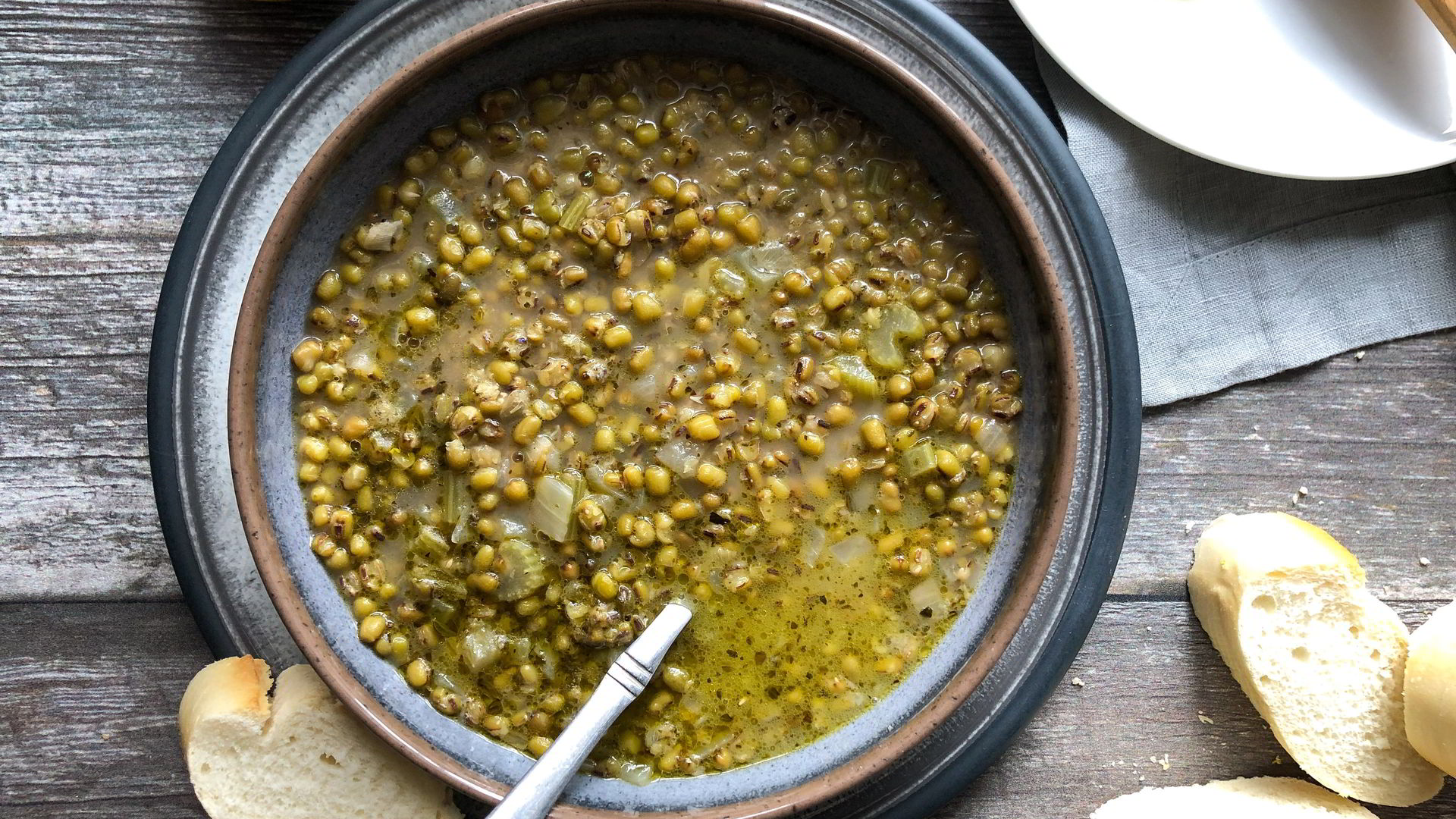 Mungo fazuľa v polievke